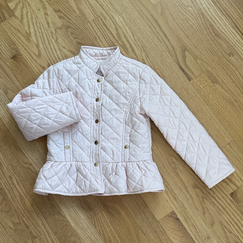 Janie and Jack Quilted Pink Kids Jacket